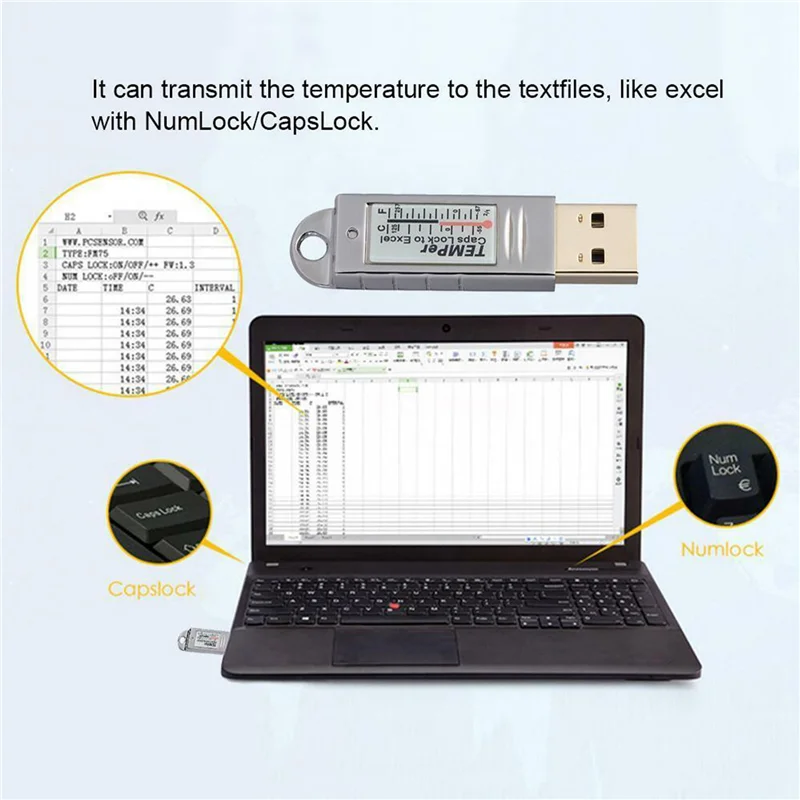 

3X USB-термометр, датчик температуры, регистратор данных для ПК, Windows Xp Vista/7