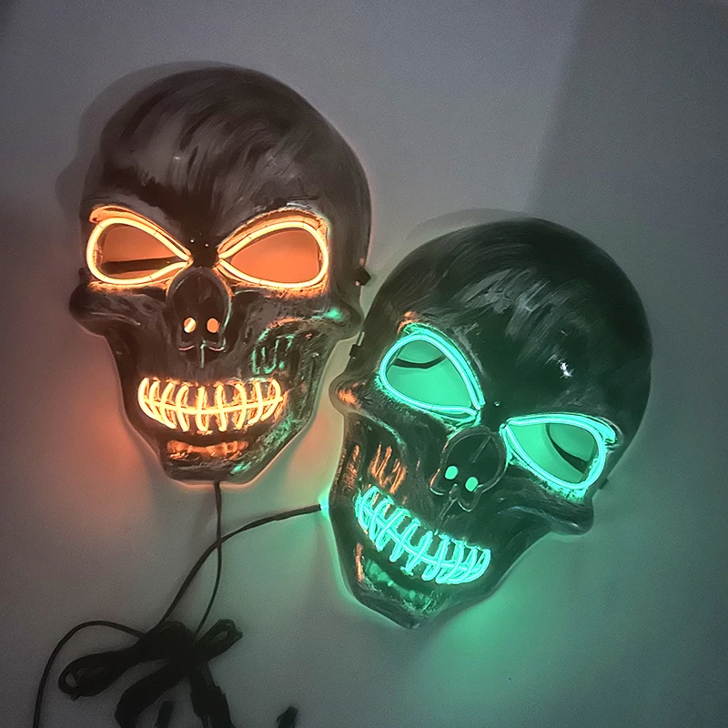 호러 해골 머리 마스크 10 색 마스크 코스프레 해골 변장 마스크 할로윈 남자 여자 유령의 집 해골 소품