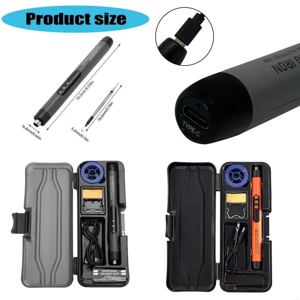 

Electric Soldering Iron Type C USB With Digital Display Soldering Iron Welding Tool For Repair Electronic Maintenance