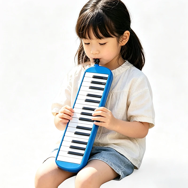 32 Keys Melodica Children Students Melodicas Beginners Practice Entry-level Melodica Set ABS Resin Melodicas with Storage Box