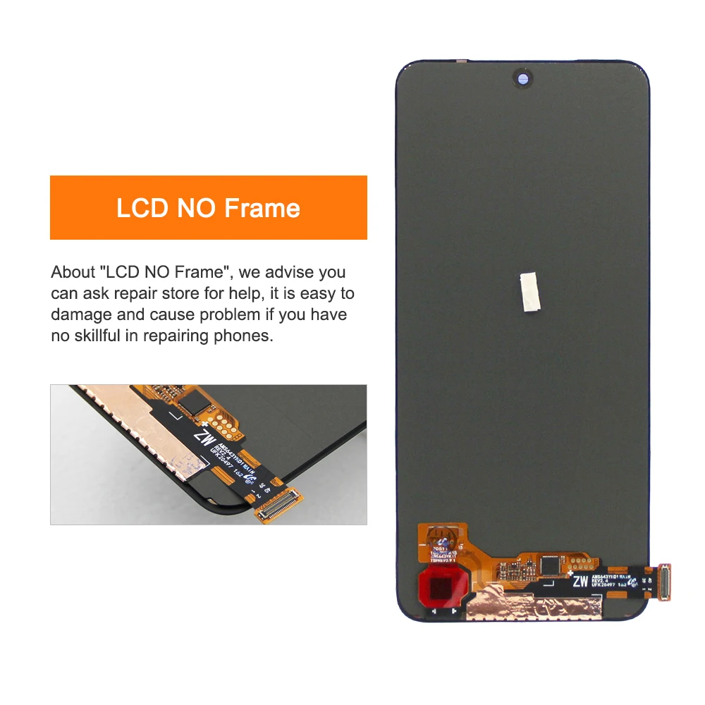 AMOLED Screen for Xiaomi Redmi Note 11S 2201117SG 2201117SI Lcd Display Digital Touch Screen for Redmi Note 11S Replacement