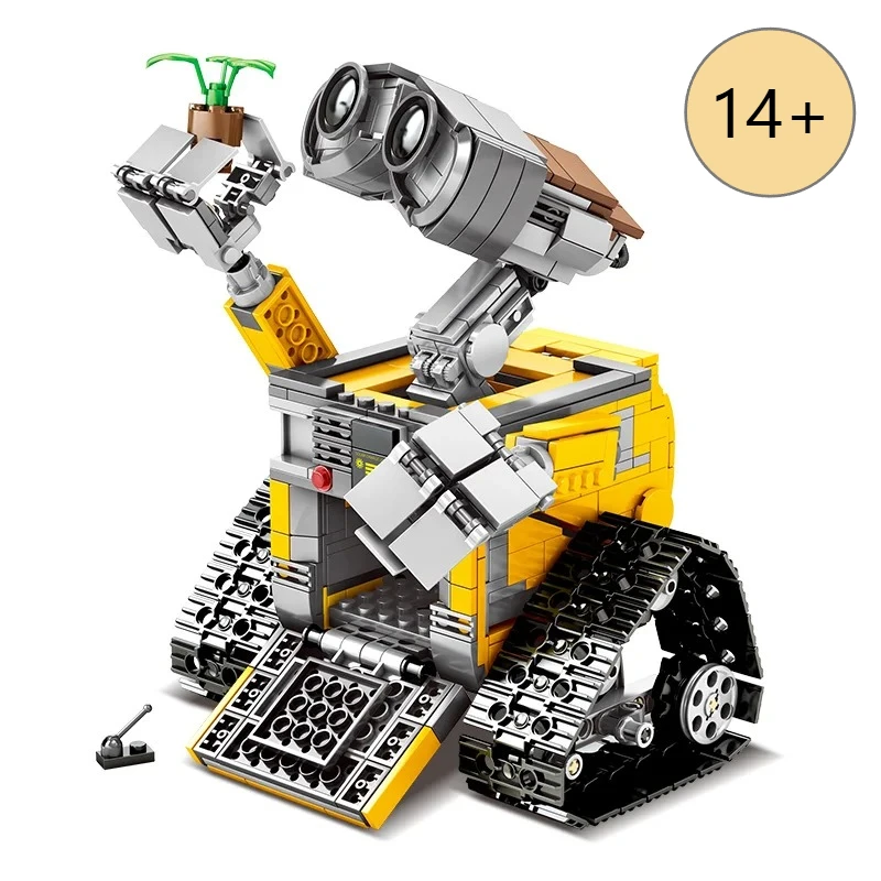 جديد 687 قطعة مجموعة مكعبات البناء Wall-E MOC Idea نموذج الفيلم الكلاسيكي التقني بنة تجميع لعبة أطفال هدية #4