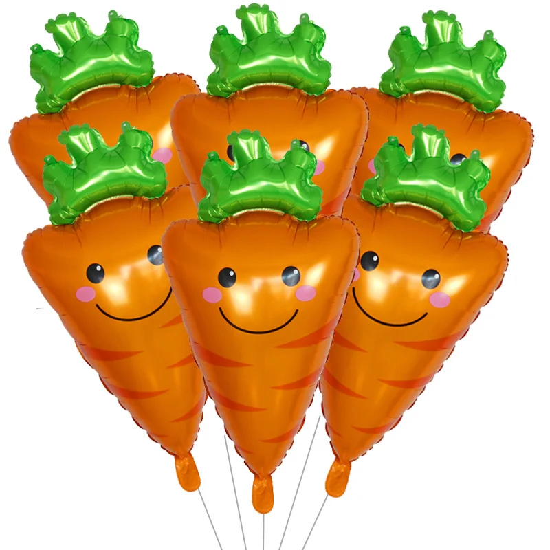 6pcs Fruit Balloons Strawberry Avocado Aluminum Foil Helium Balloon Watermelon Orange Cactus Ballon Children\'s Theme Party Decor