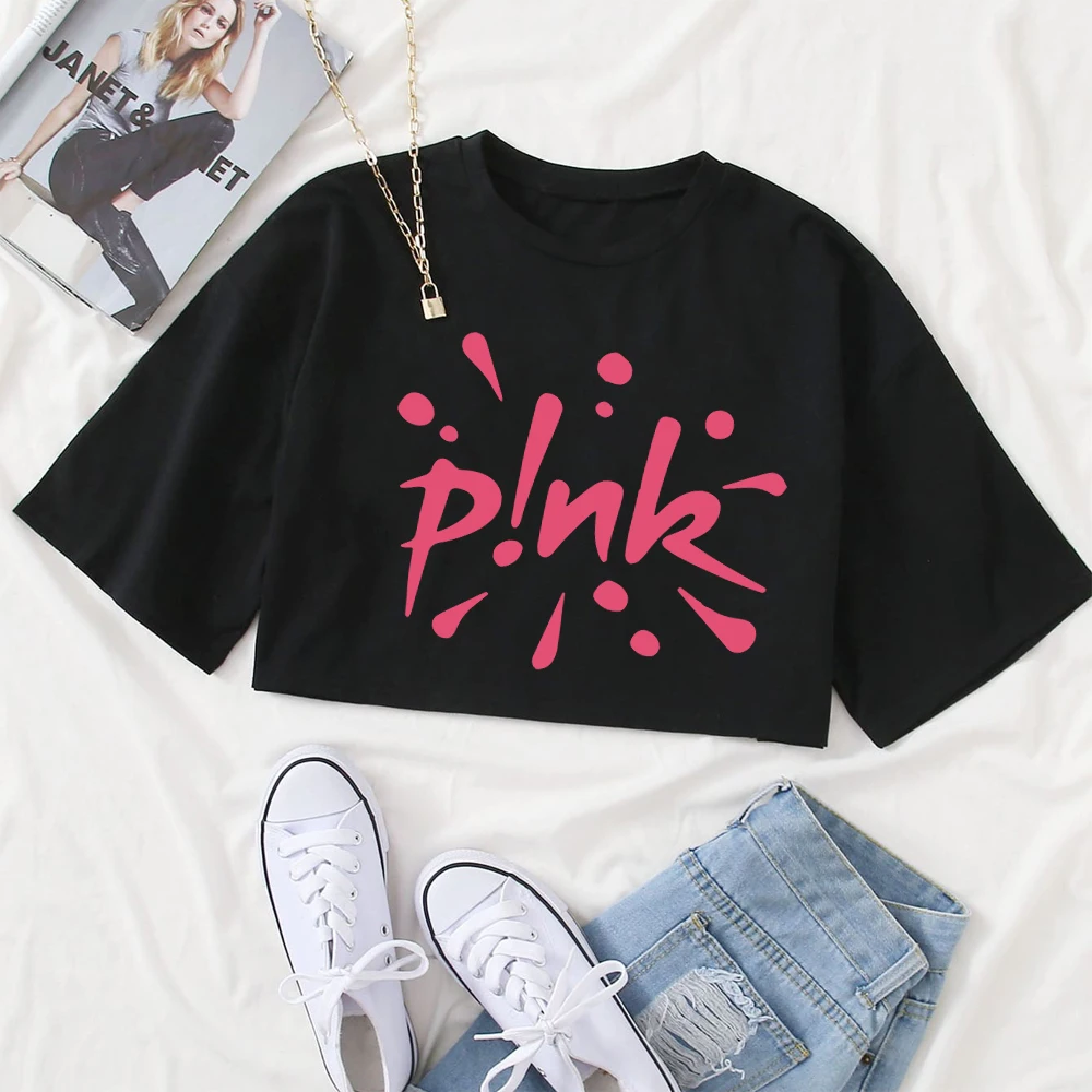 Music Singer P!nk Y2k Shirt Rapper SUMMER CARNIVAL 2024 Vintage Crop Shirt Hip Hop Shirt P!nk Fan Gift