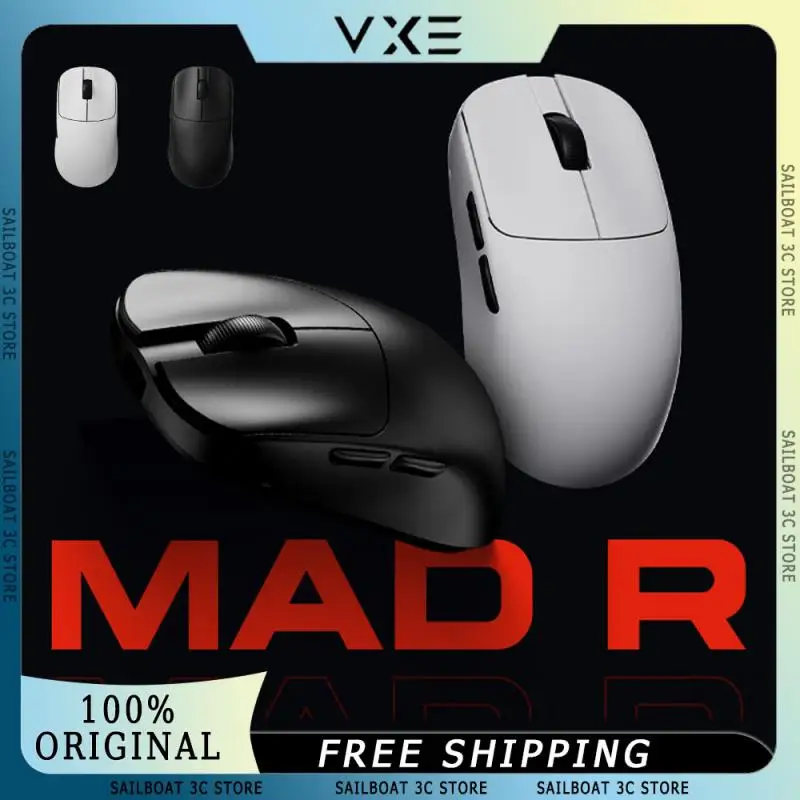 VGN VXE MAD R MAJOR Wireless Mouse 8k 2-Mode Paw3950 Sensor Low Latency Lightweight FPS Ergonomic Custom E-sports Gaming Mouse