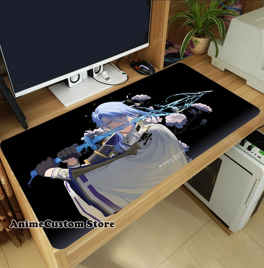 Anime Kamisato Ayato modna antypoślizgowa podkładka pod mysz zagęszczona mysz do laptopa mata Cosplay na stół podkładka pod klawiaturę Playmat