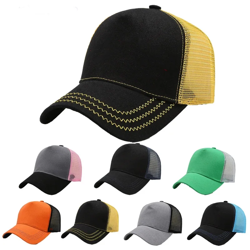 Wholesale and retail of unisex knitted hats Baseball Cap Men's and Women's Trucker's Hat Advertising  Cartoon Cap 5 Mesh