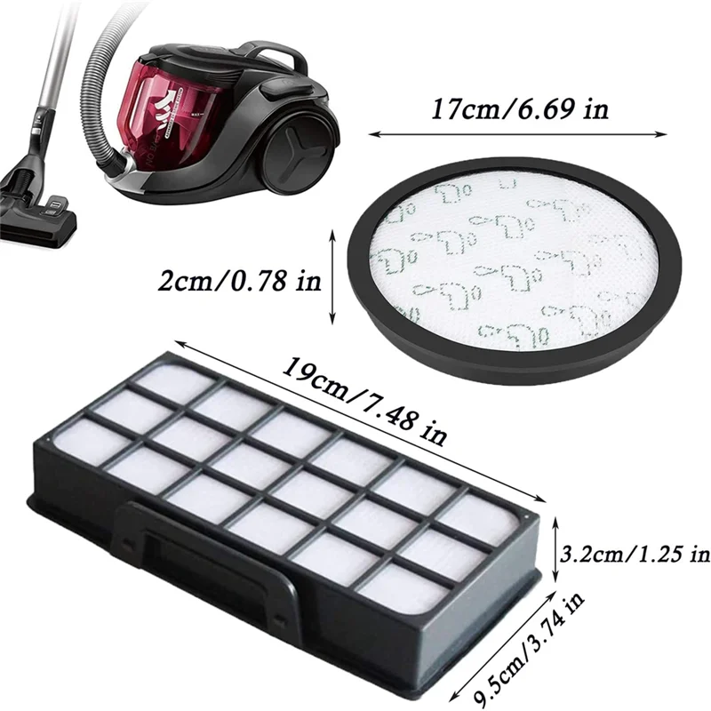 Prefiltro para Rowenta x-trem Power Cyclonic RO6984EA RO6941EA RO6963EA RO6921EA RO6971EA RO6993EA-A77G