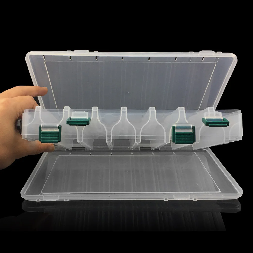 14 Grid Fishing Lure Box Large Capacity Double Sided Fishing Storage Case Portable Multifunctional for Fish Hook Lure Fake Bait