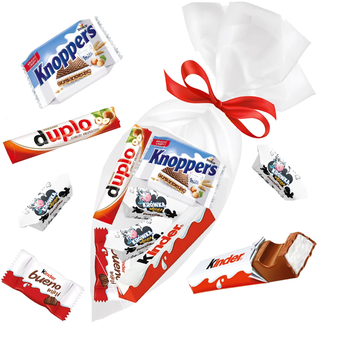 PACZKA MIKOŁAJKOWA słodycze dla dzieci BOX SŁODYCZY KINDER