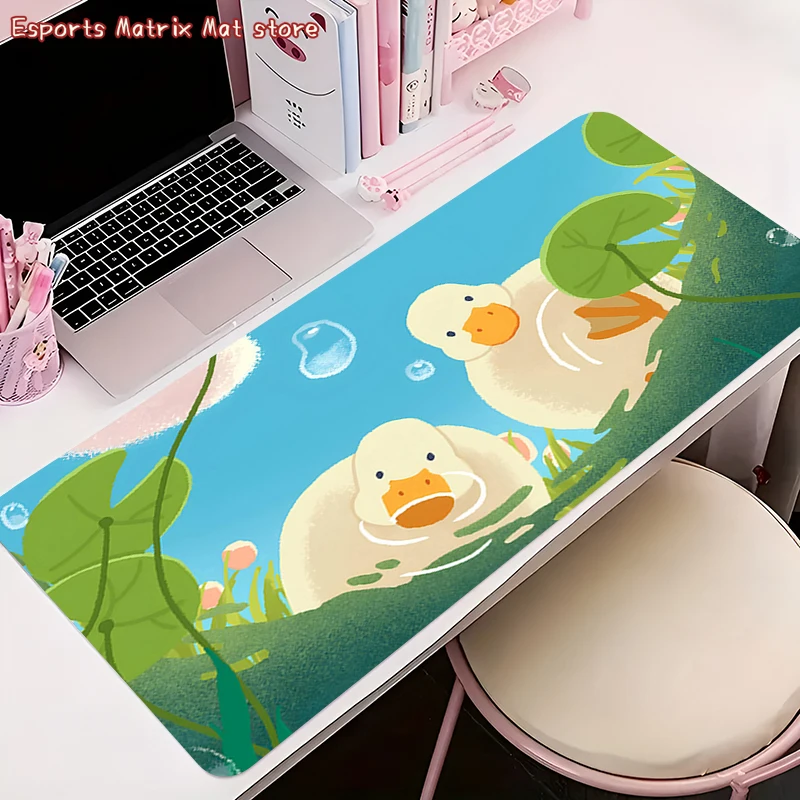 

Gaming Accessories Cartoon Gamer Keyboard Rubber Desk Mat Duck Non-Slip Laptop Notebook Office Mousepad 900X400 Mouse Mats