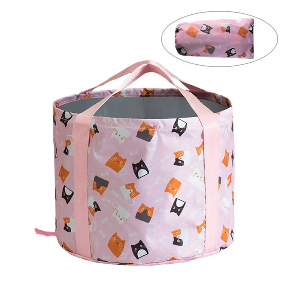 Household Foot Soaking Bag With Handle Washbasin Bath Tub Warm Portable Foldable Bucket Bag Traveling Camping