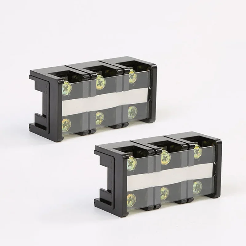 TC-60A 100 150 200 300 600A Клеммная колодка, 400 В, пластина для соединения, фиксированная Клемма, покрытая винтовой барьерной лентой 2P 3P 4P
