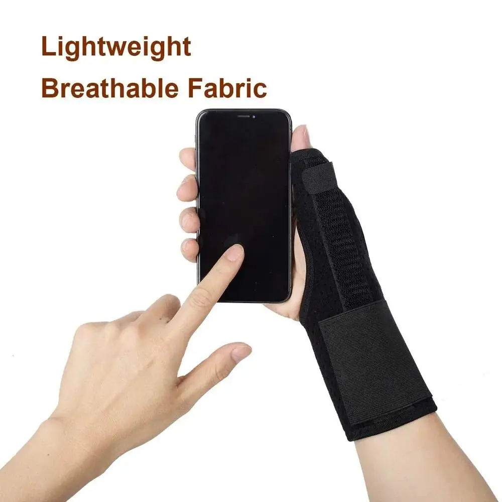 Metal Reinforcement Office Protect Wristband Adjustable Compression Finger Splint Wristband No Deformation Breathable