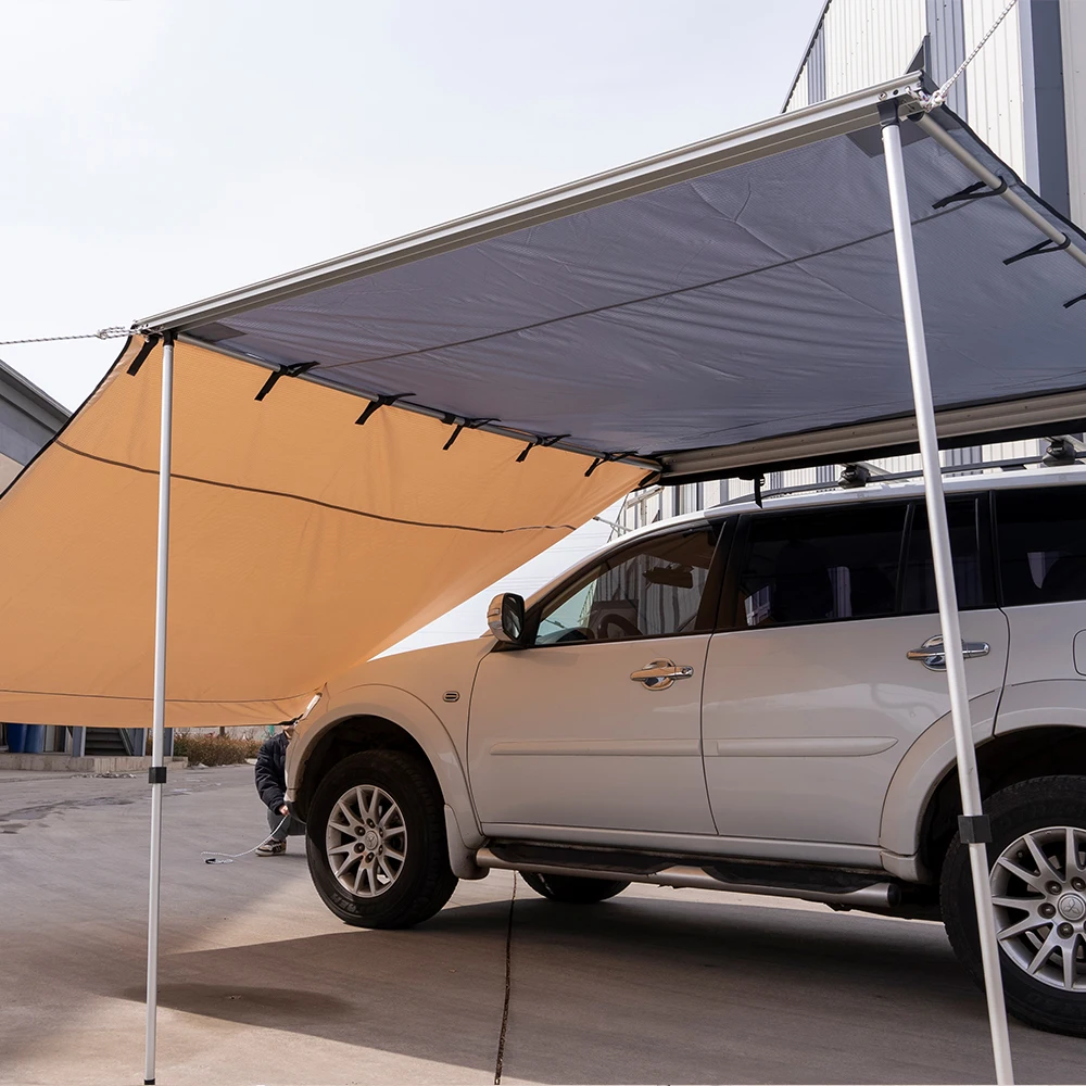 

2x2.5m Car Side Awning Roof Rack Top Side Tent Camper Trailer Camping Outdoor