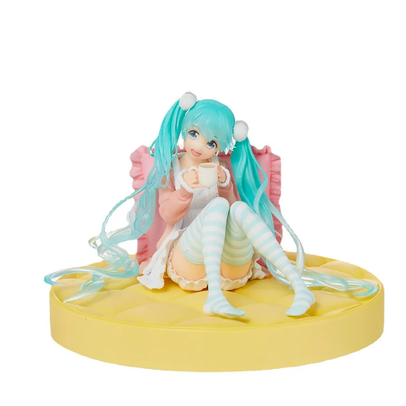 New Hatsune Miku Figure large base high quality Kawaii long hair Figurine Girls Collectable Pvc Model Toys Kids Desk Orname