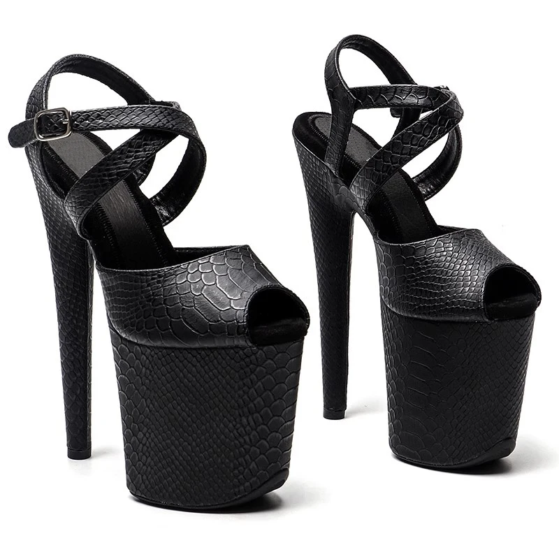 

Wome Fashion Dancing20CM/8inches PU Upper Platform Sexy High Heels Sandals Pole Dance Shoes 057