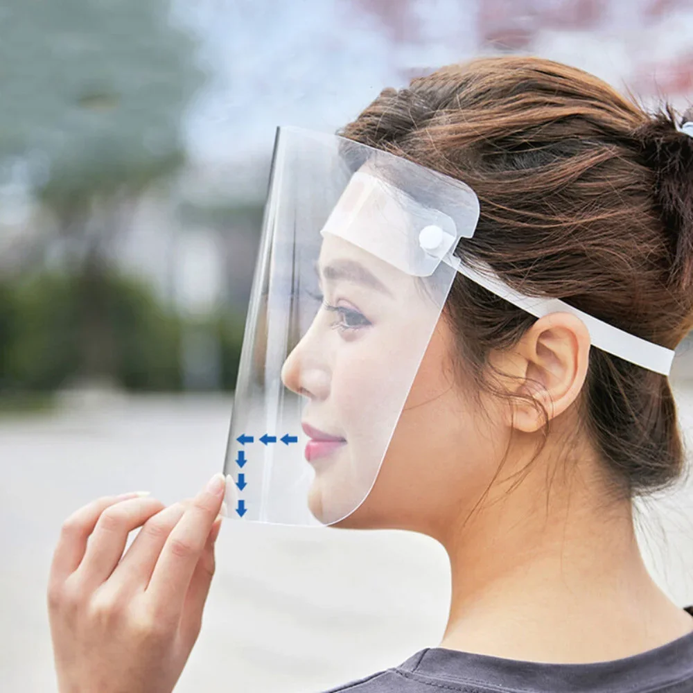 1/10PS Mask Shielding Protective Mask Kitchen Tools 10Pcs Anti-Foam, Anti-Splash Shielding, Anti-Fog Face, Full Face Transparent