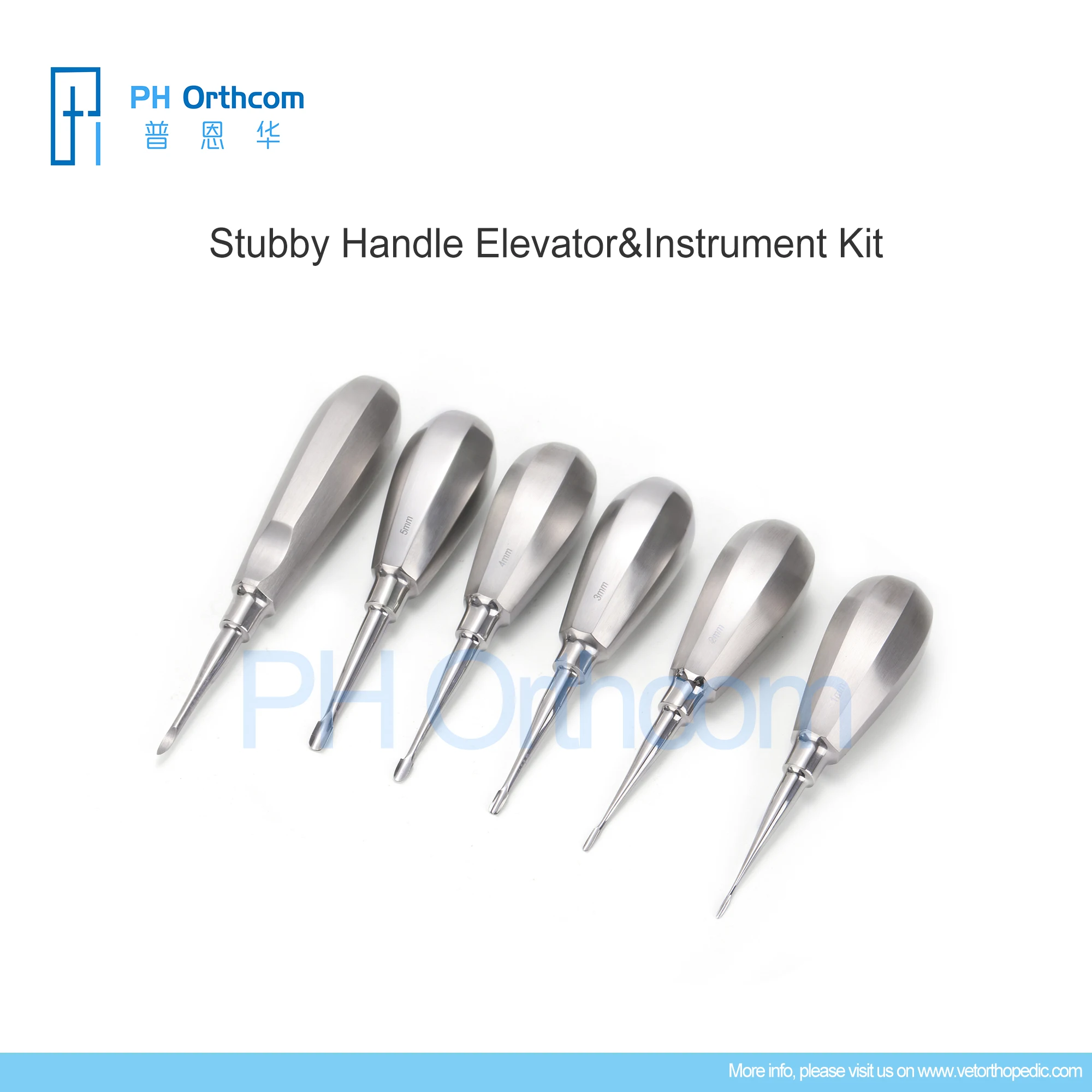 Dental Instruments Set Stubby Handle Elevator Instrument Kit Veterinary Medical Supplies and Equipment Surgical Instruments Tool