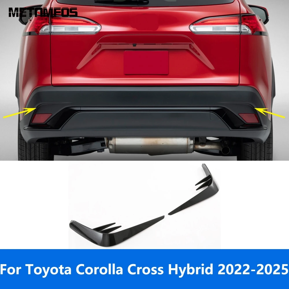 

Car Accessories For Toyota Corolla Cross Hybrid 2022-2024 2025 Rear Fog Light Lamp Eyelid Eyebrow Foglight Grille Foglight Trim