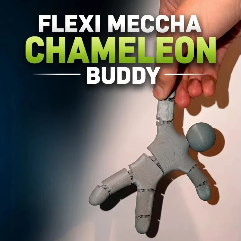 Plastic 3D Printing for Interactive Hide-and-Seek Games Mecha Chameleon Companion with Dynamic Color-changing Abilities