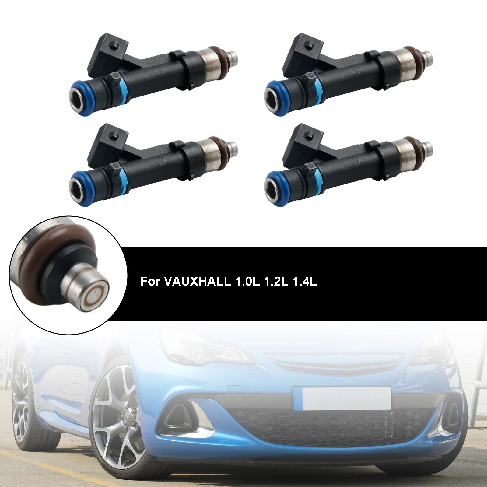 4PCS PETROL ENGINE FUEL INJECTOR 24420543 fIT FOR VAUXHALL 1.0 1.2 1.4 0280158181