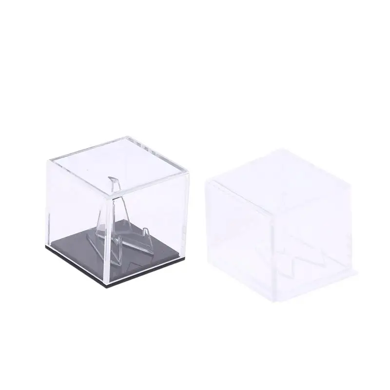 Transparent Pick Jewelry Holder For Guitar Accessories Acrylic Guitar Pick Display Box With Stand Collectible Rack Storage Case