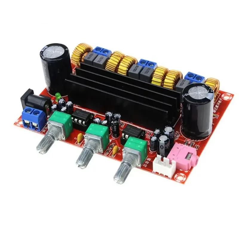 2.1 channel digital power amplifier board, 12v-24v wide voltage, TPA3116D2, 2 * 50W + 100W XH-M139