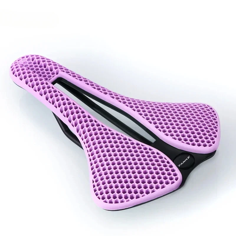 

TANKE MTB Road Bike Saddle Honeycomb Design Breathable Lightweight Durable Wear Resistant Noctilucent 3D Style Cycling Seat