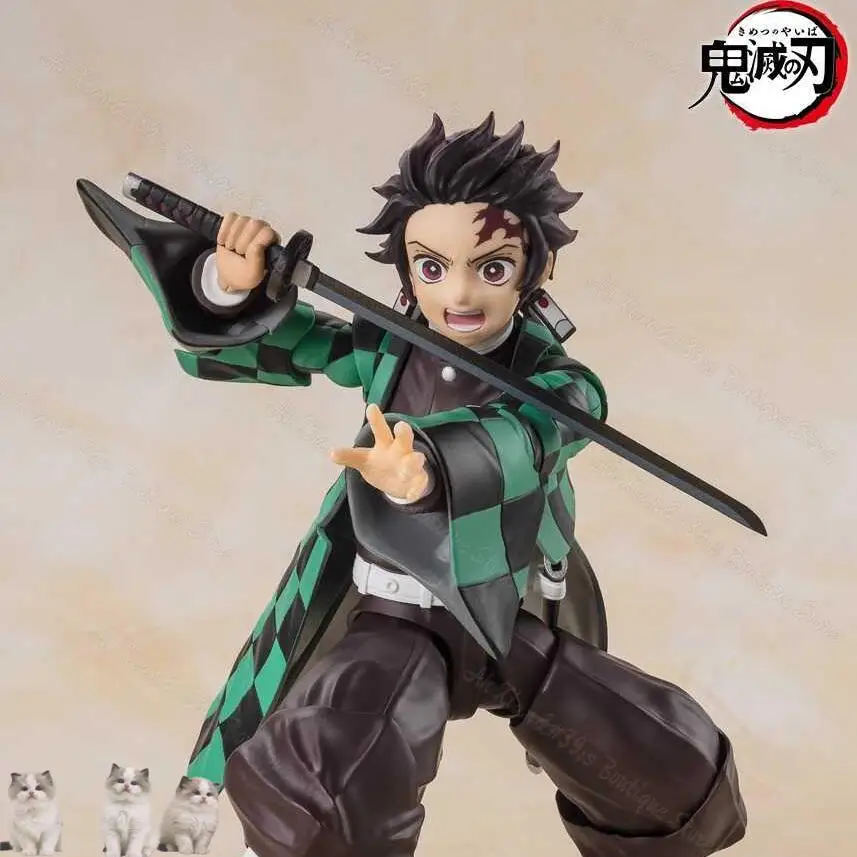 

Original Bandai Anime Figure Demon Slayer S.H.Figuarts TANJIRO KAMADO SHF Toys Model Action Figure Kimetsu no Yaiba