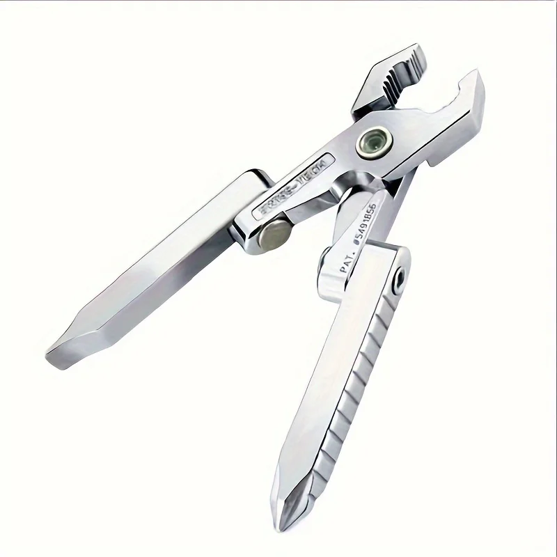 1-8PCS 6-In-1 Portable Foldable Mini Pliers Multifunctional Outdoor Survival Clamp Tool Camping Equipment Pocket Gear Kit Access
