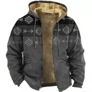 Men\'s Winter Vintage Parkas Long Sleeve Distressed Design Warm Jacket for Men/Women Thick Clothing Streetwear