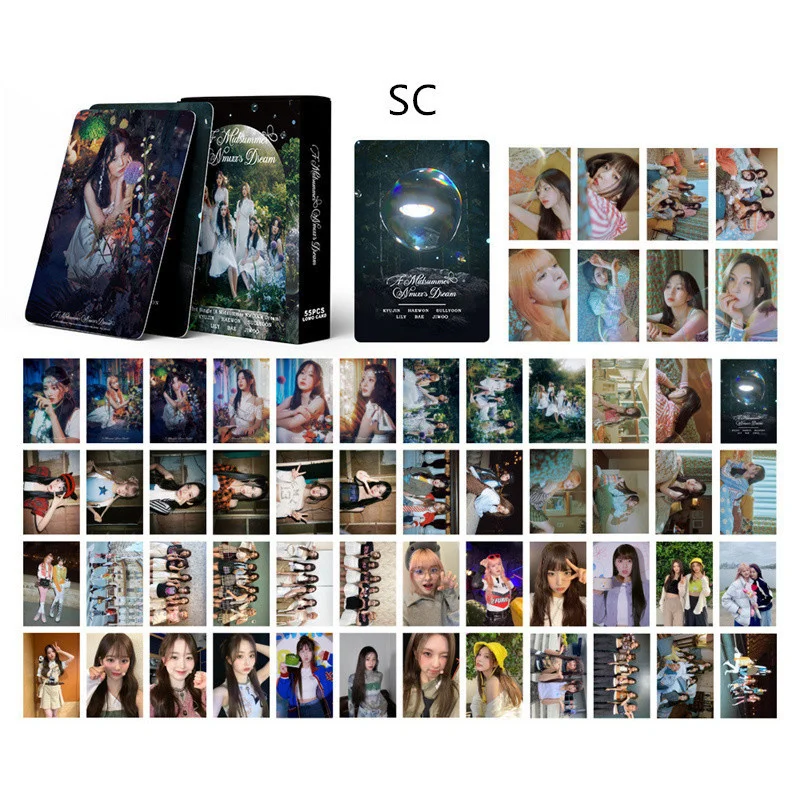 50 Cards/Set NMIXX Album Laser Cards LOMO Cards Postcards Printed Photo Cards Exquisite Pictures Girls Collectible Gifts KPOP