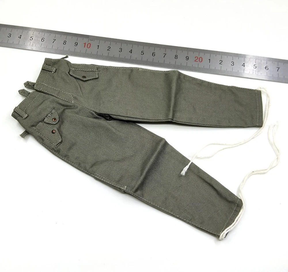 For Sale 1/6 WWII Military Series 1/6 Arden Campaign German Paratroopers G-009-A Pant Trousers Y Waist Belt Accessories