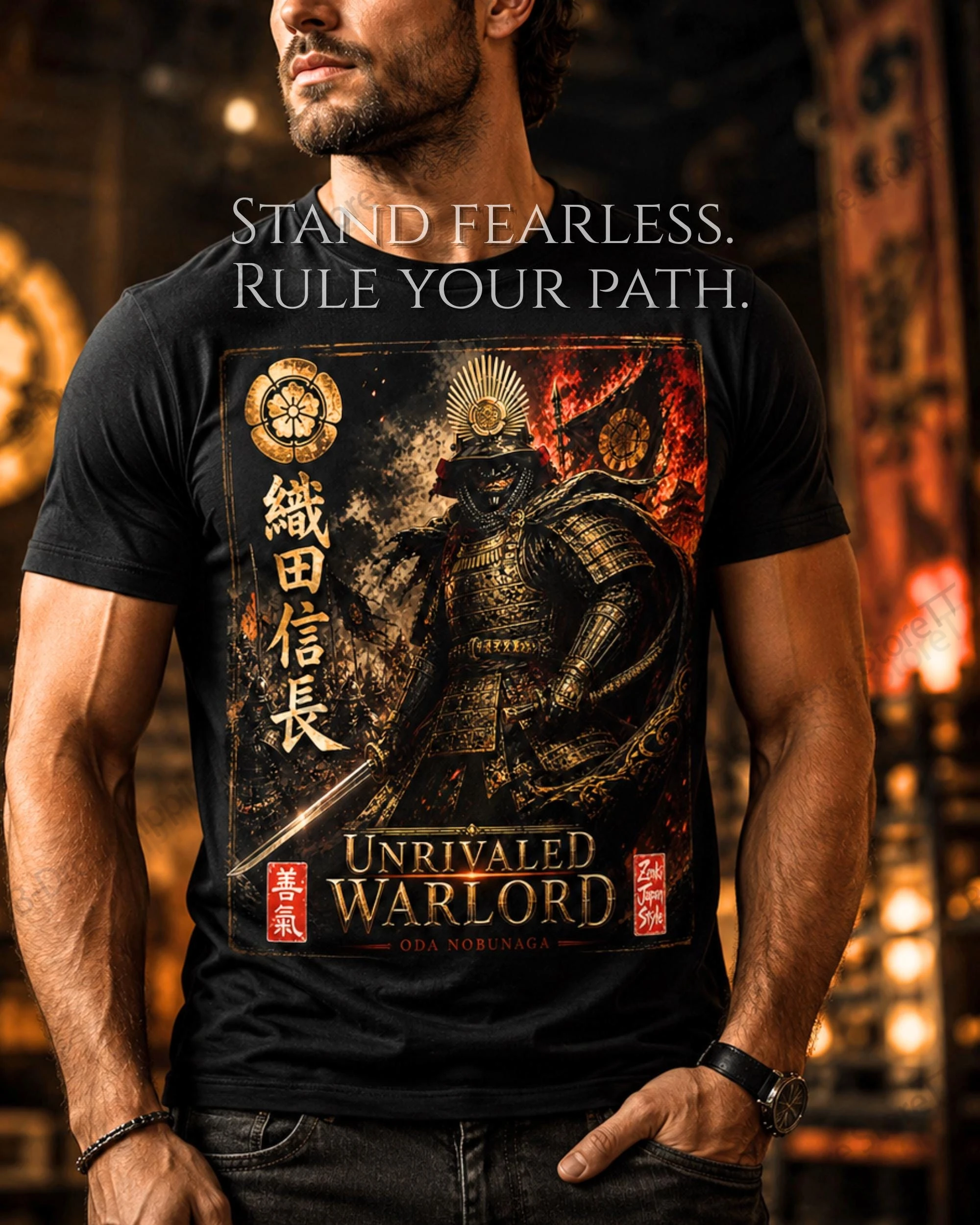 Camiseta vintage japonesa con estampado 3D de samurái para hombre y mujer, camisetas de moda urbana de manga corta, ropa para hombre, camisetas Takeda Shingen