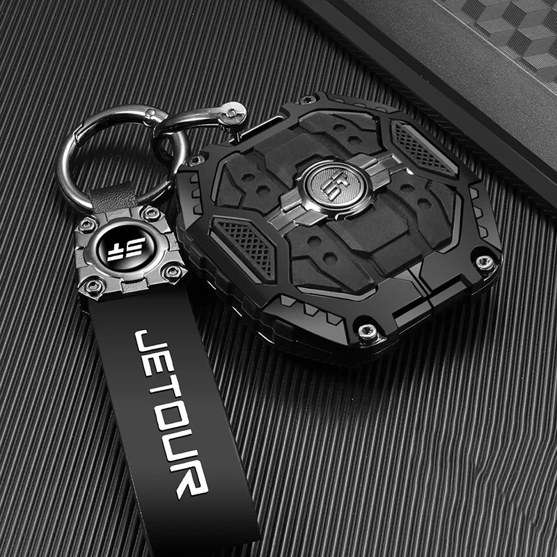 Schlüsselanhänger-Hülle aus Zinklegierung für Jetour Freedom T2 Freer Traveler T1 2025+, Fernbedienung, Tasche, Schlüsselanhänger, Halter, Autozubehör – Detail 2