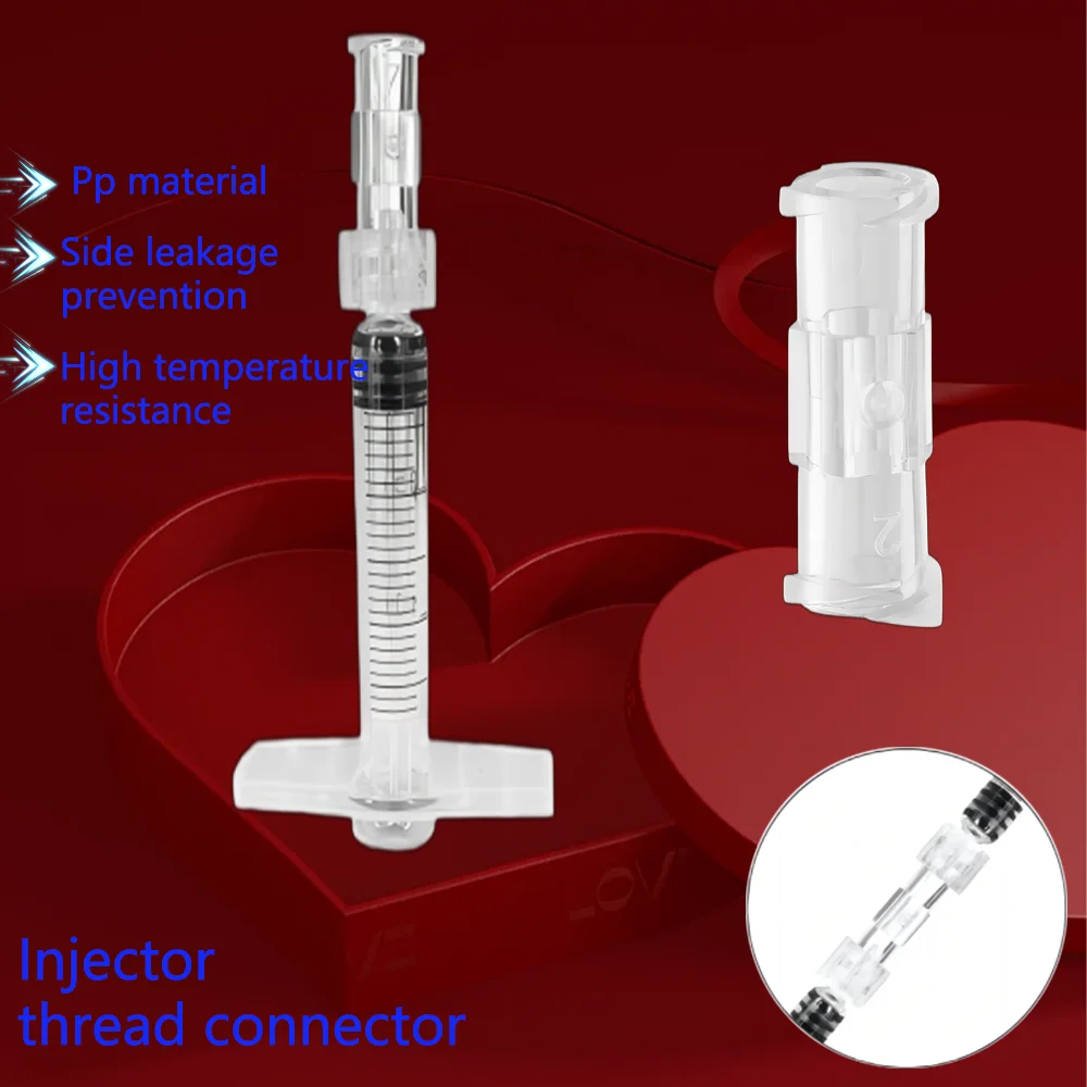 

Medical sterile plastic connector, Ruhr syringe connector, transparent, suitable for leak proof pneumatic components