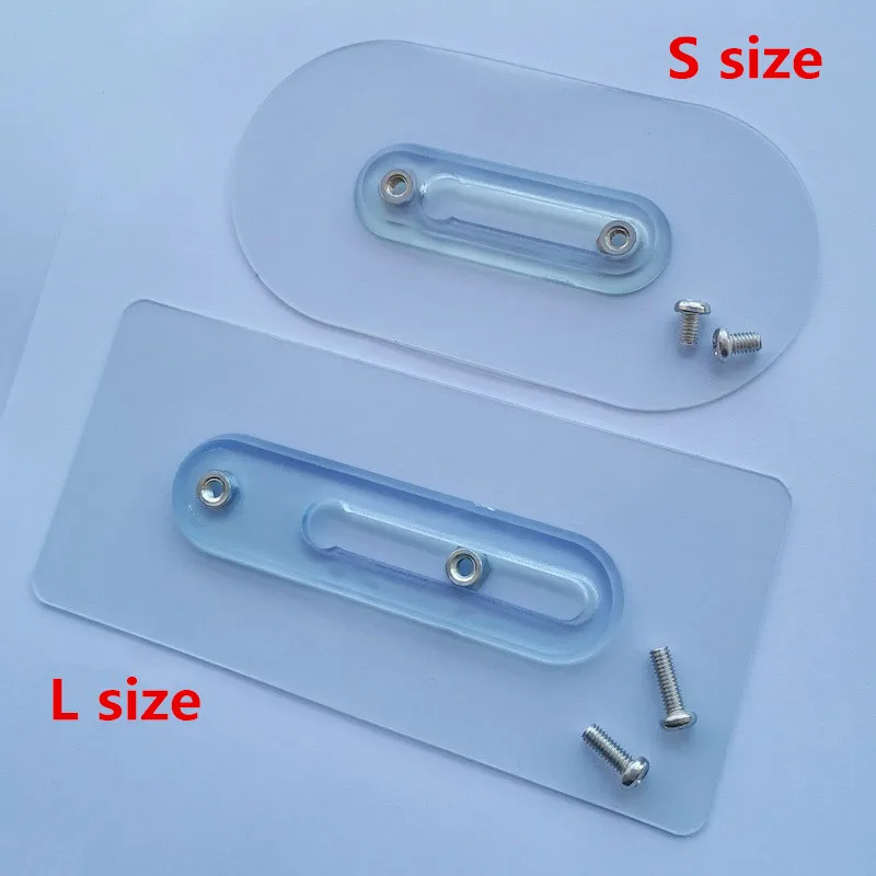 New 2pcs Punch-Free Non-Marking Adjustable Double Nut Screw Stickers Wall Picture Hook Invisible Traceless Hardwall Hanging Kit