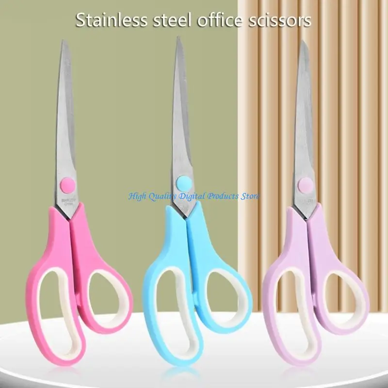 u2je-3pcs-ergonomic-rubber-handle-met6al-scissors-for-sewing-cutting-paper-fabric