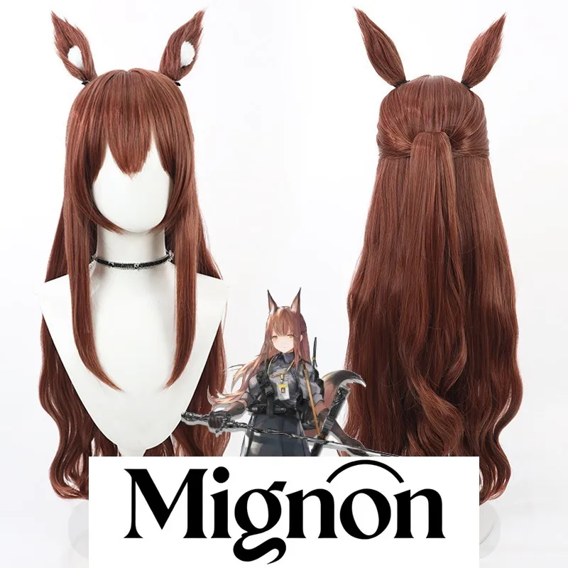 

Парик для косплея Arknights Franka с ушками, подарок на Хэллоуин