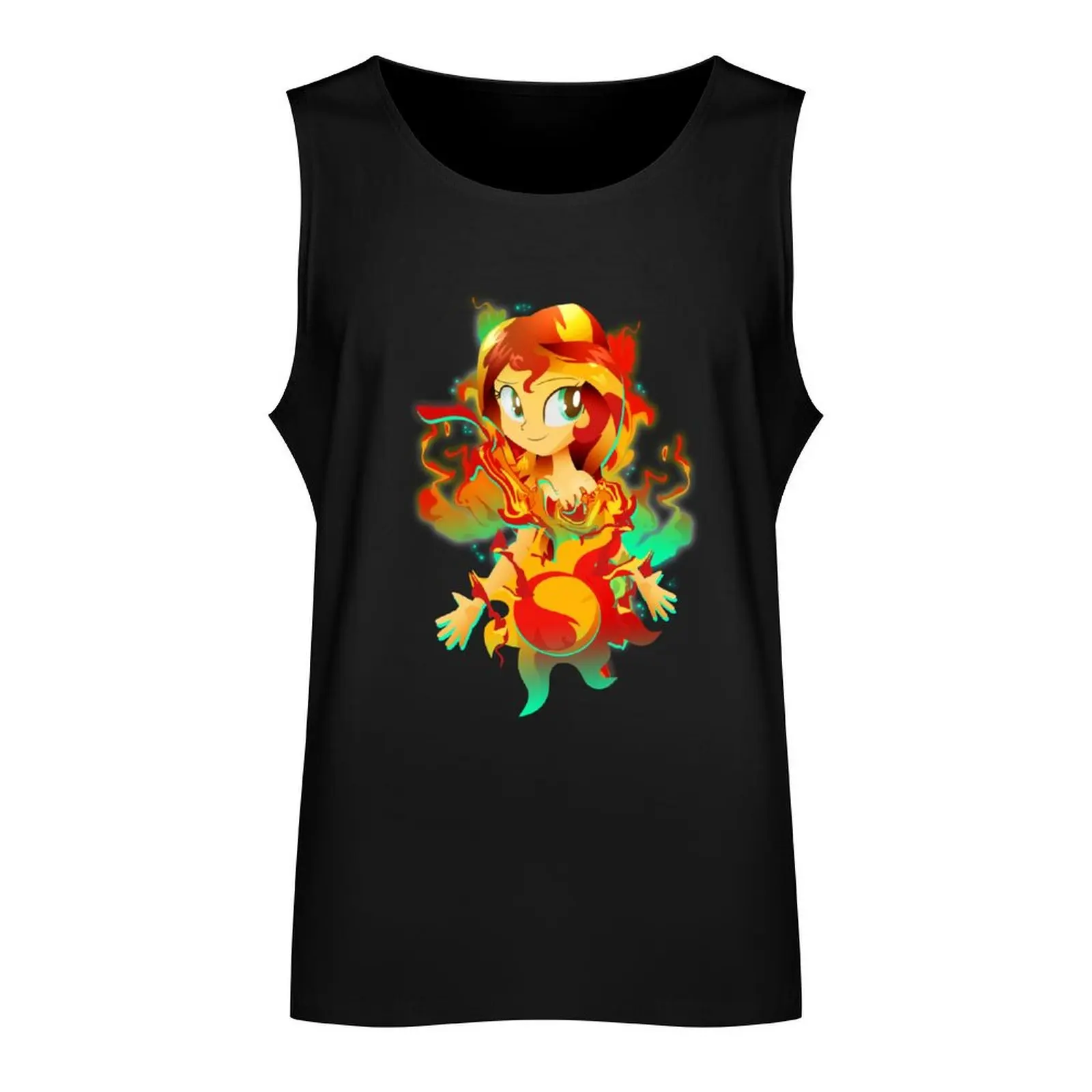 Human Sunset Shimmer Tank Top t-shirts man Working vest men gym clothing