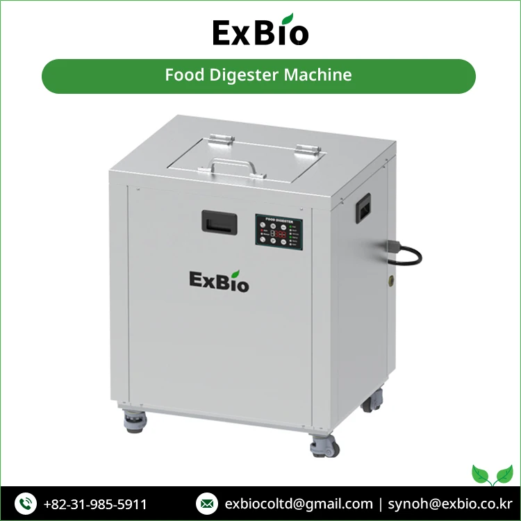 Top Supplier of Exbio 30kg/day Capacity Induction Motor Type Food Garbage / Food Waste Composting Disposal Machine