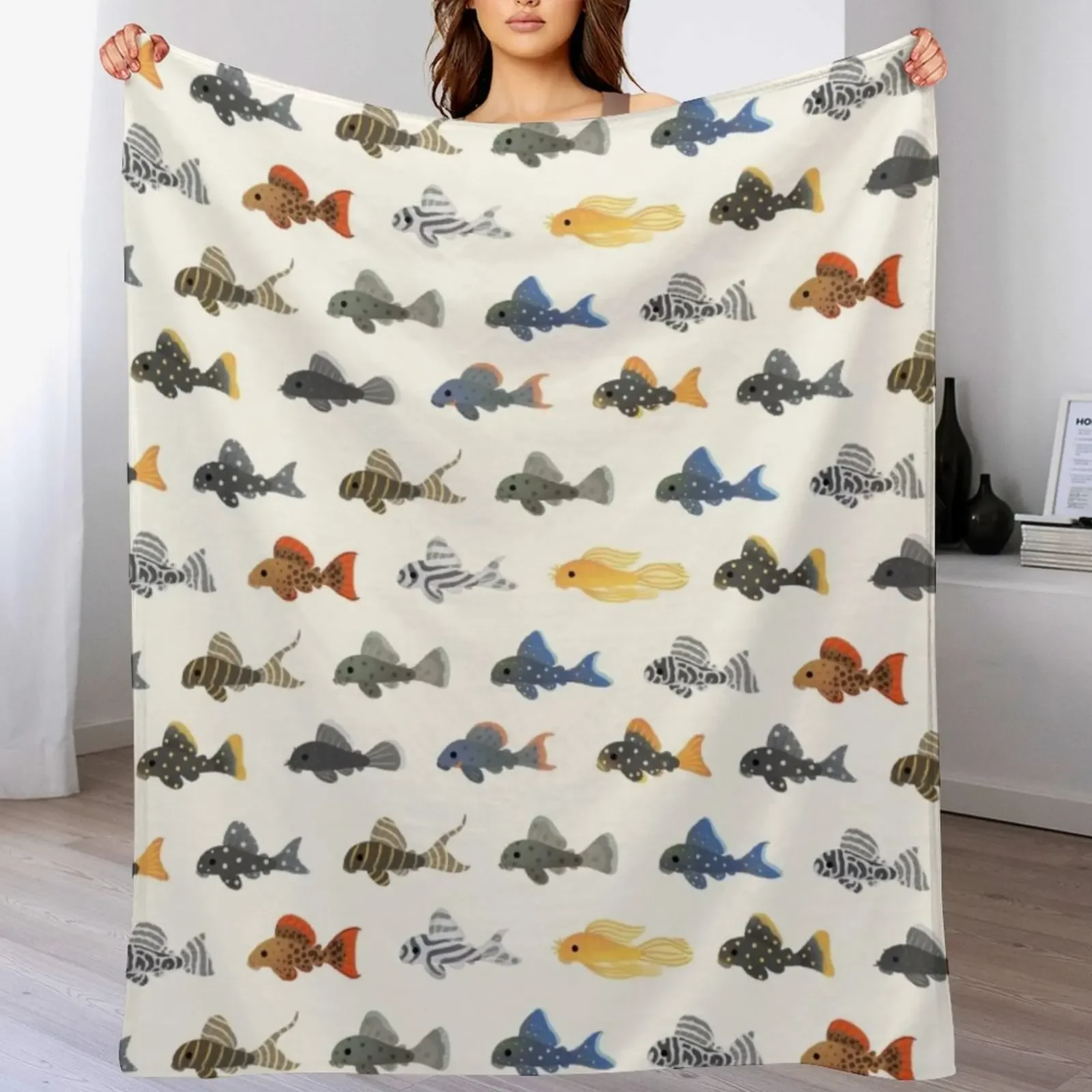 

Pleco! Throw Blanket Lightweight Warm Blanket for Travel Camping