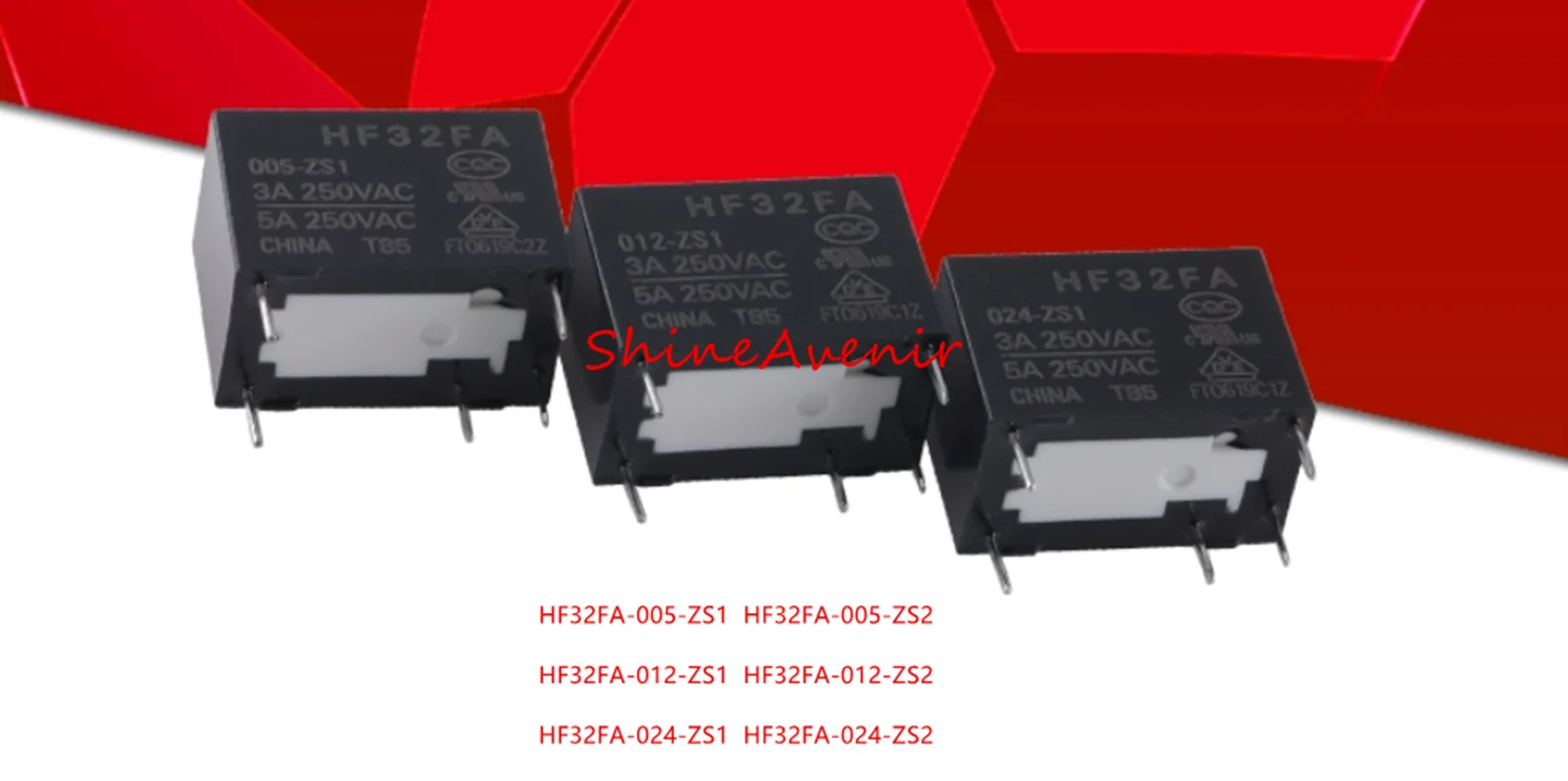 15pcs HF32FA-005-ZS1  HF32FA-012-ZS1  HF32FA-024-ZS1  HF32FA-005-ZS2  HF32FA-012-ZS2  HF32FA-024-ZS2  100% original relay