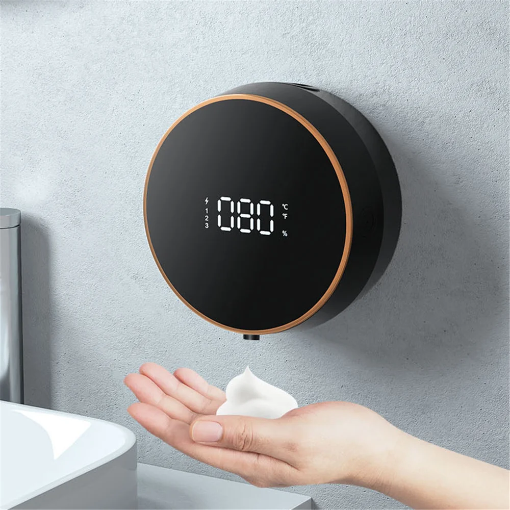 Wall-mounted Automatic Soap Dispenser 3-Gear Adjustable Induction Foam Soap Dispenser Smart Infrared Sensor Hand Washing Machine