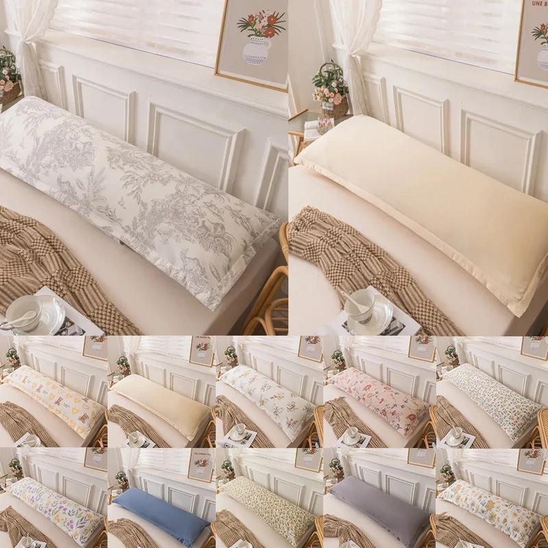 

1PC Rectangle Pillowcase Lace Style Pillows Cover 48x120/150/180cm Cushion Cover Long Pillow Cases Home Pillowslip 48x120cm