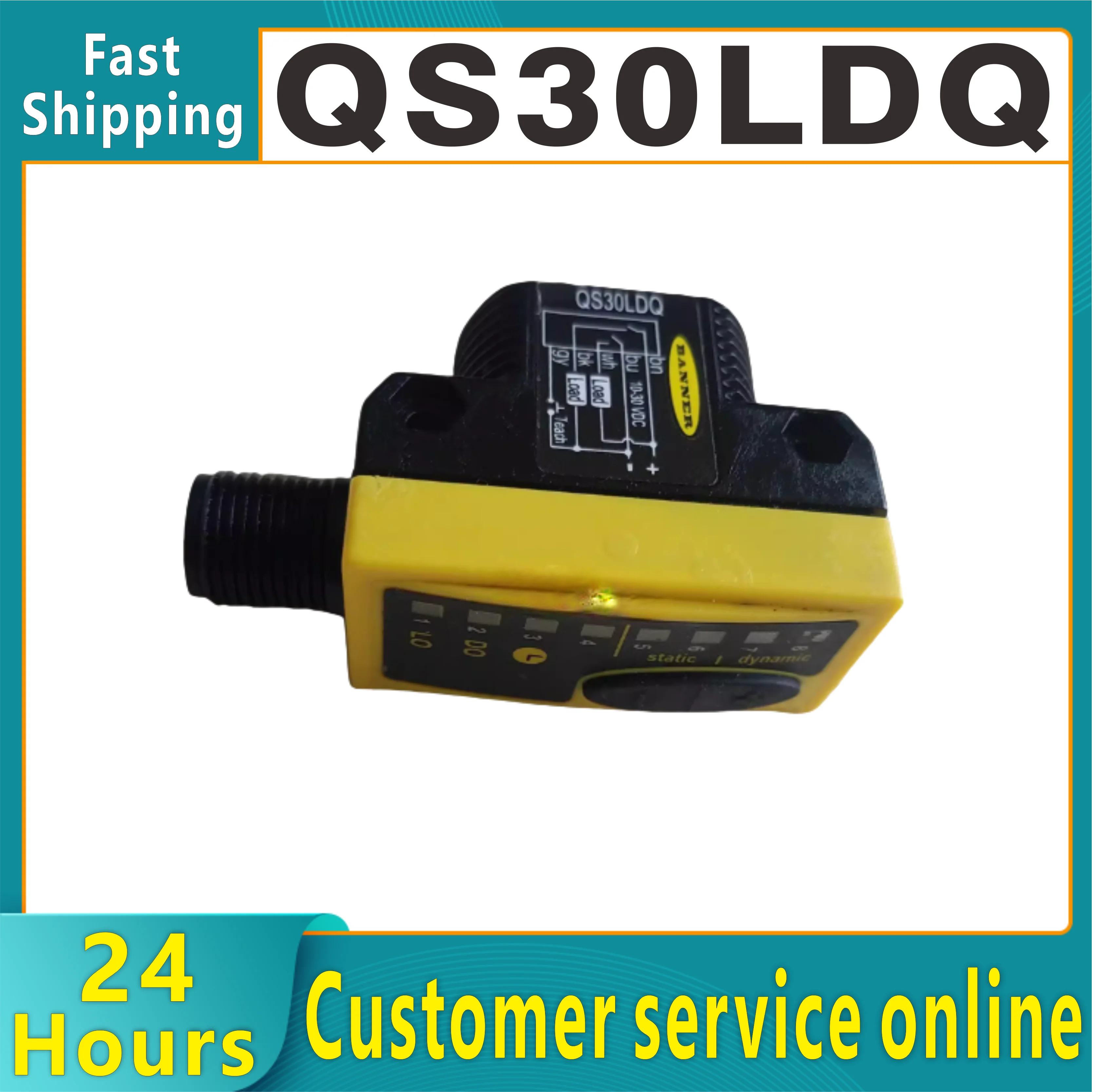 

QS30LDQ BANNER новый оригинальный фотоэлектрический датчик без кабеля