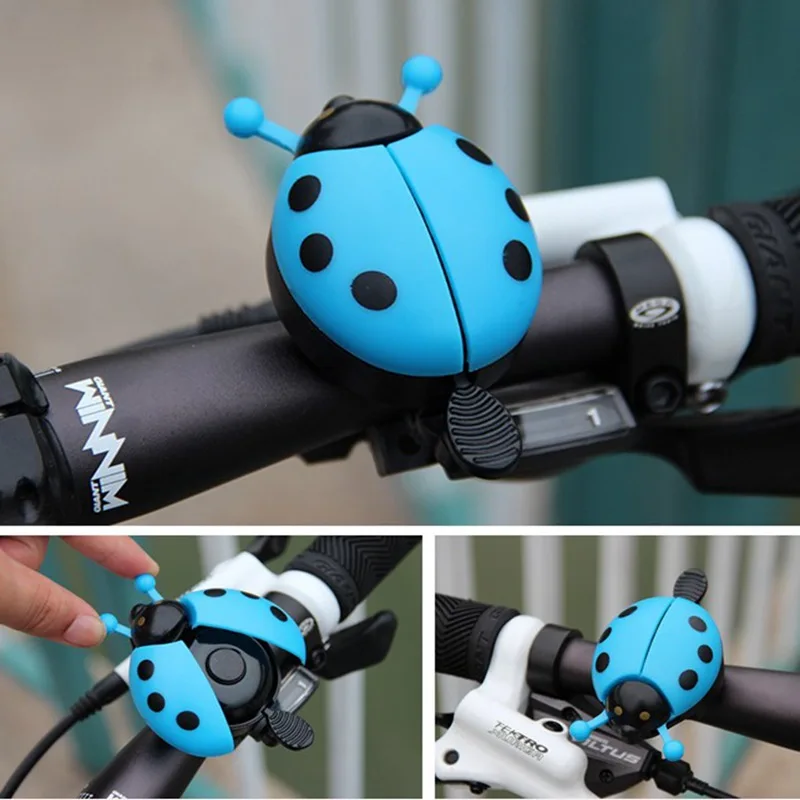 Bicycle Bell Cartoon Beetle Ladybug Cycling Bell for Lovely Kids Bike Ride Horn Alarm Bicycle Accessories