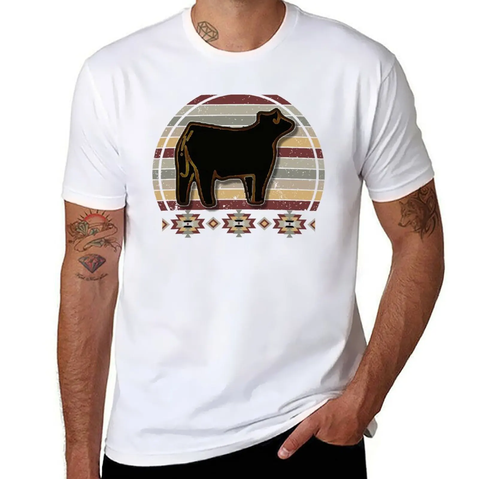 

Livestock Show Steers - Market Steer T-Shirt anime t shirts for man t shirt man designer T-Shirt