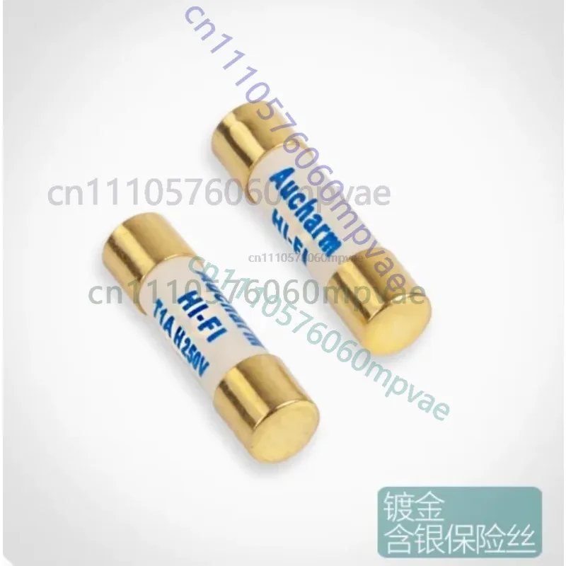

2pcs/lot Aucharm HIFI 250V Gold plated fuse fever silver alloy amplifier front-end and back-end 5X20mm/6X32mm